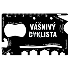 Albi Multi-tool for wallet Passionate cyclist 8.5 cm × 5.3 cm × 0.2 cm.