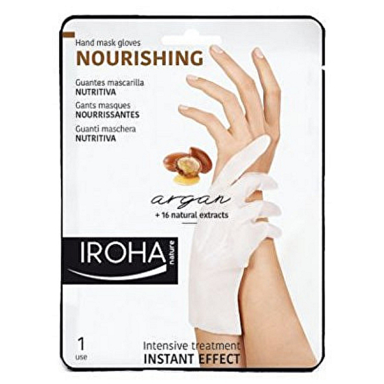Iroha Nourishing Nourishing mask for hands and nails with argan oil 2 x 9 ml