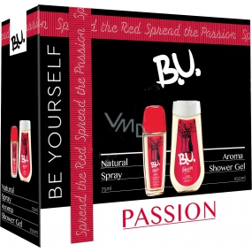 BU Passion perfumed deodorant glass for women 75 ml + shower gel 250 ml, cosmetic set