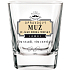 Nekupto League of Real Gentlemen Whiskey glass A real man is like good whiskey - The older, the more valuable 200 ml