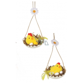 Nest 8 cm for hanging a yellow hen