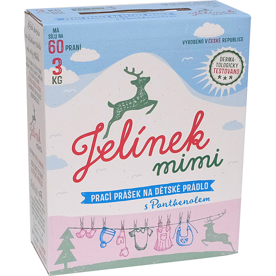 Jelínek mimi laundry powder for babies, 60 washes, 3 kg