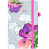 Albi Diary 2020 pocket with elastic band Watercolor flowers 15 x 9.5 x 1.3 cm