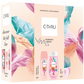 C-Thru Harmony Bliss perfumed deodorant glass for women 75 ml + shower gel 250 ml, cosmetic set