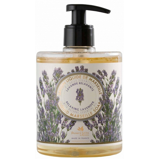 Panier des Sens Lavender luxury liquid soap dispenser 500 ml