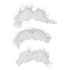 Angel wings with feathers on a clip 80 mm 3 pieces