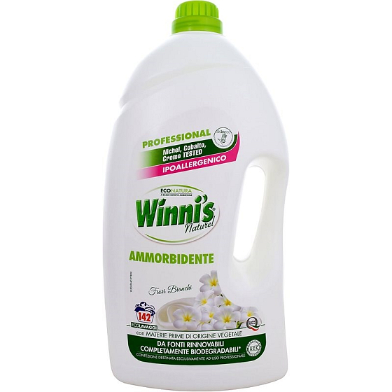 Winnis Eko Ammorbidente Fiori Bianchi hypoallergenic concentrated softener with floral scent 142 doses 5 l