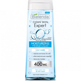 Bielenda Clean Skin Expert 3 in 1 moisturizing micellar water 400 ml