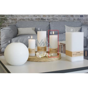 Lima Rustic Candle white candle cylinder 60 x 150 mm 1 piece