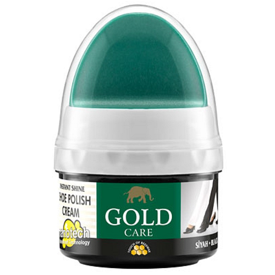 Gold Care Shoe Polishing Cream Black 60 ml
