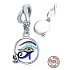 Sterling silver 925 Egypt - Eye of Horn, pendant for bracelet symbol