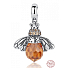 Sterling silver 925 Queen Bee, animal bracelet pendant