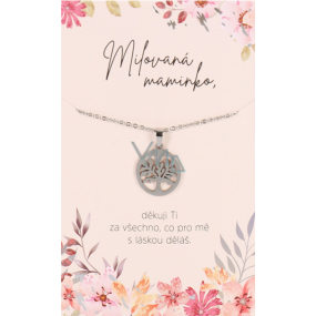 Albi Jewellery gift necklace Mummy, Tree of Life symbol of the interconnectedness of everything with the universe 1 piece