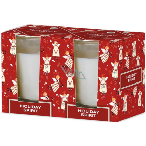 Emocio Holiday Spirit - Cookie and Cream scented candle glass 52 x 65 mm 2 pieces in box
