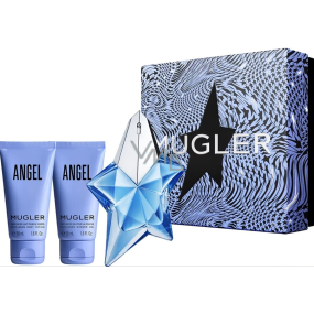 Thierry Mugler Angel eau de parfum 25 ml + body lotion 50 ml + shower gel 50 ml, gift set for women