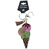 Albi Strass ice cream key ring brown