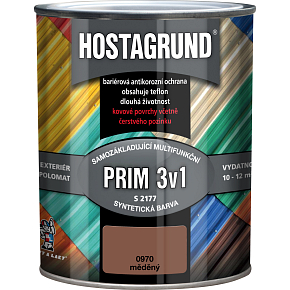 Hostagrund Prim 3v1 S2177 primer and topcoat for metal, 0970 copper, 600 ml