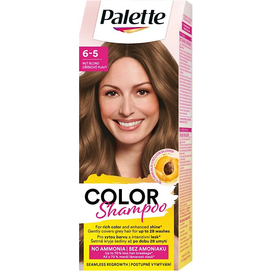 Palette Color Shampoo hair dye 6-5 Hazelnut Blonde, 50 ml
