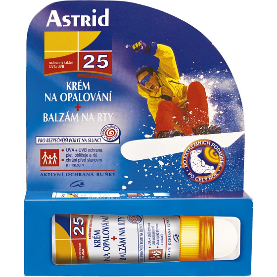 Astrid F25 Sunscreen + lip balm 4 g
