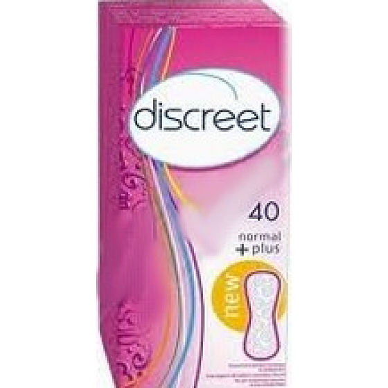 Discreet Normal Plus panty intimate pads for everyday use 40 pieces