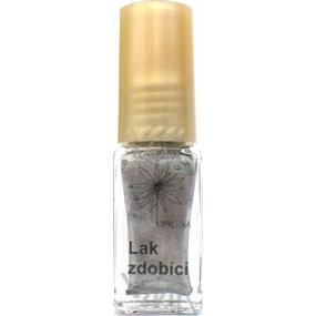 Daisy decorating nail polish shade silver 6 ml