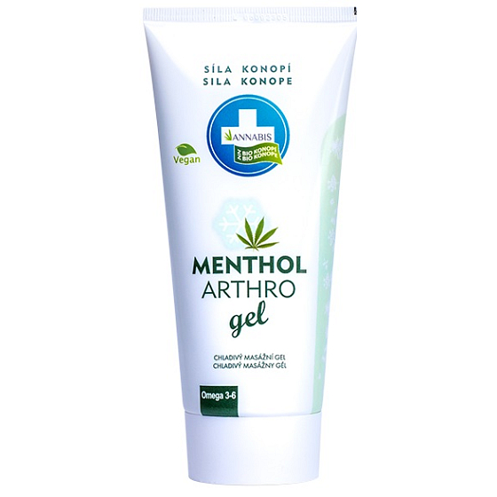 Annabis Menthol Cann Arthro cooling gel for massage of joints, muscles, tendons and back 200 ml