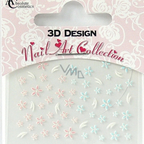 Absolute Cosmetics Nail Art 3D Nail Stickers 24922 1 sheet