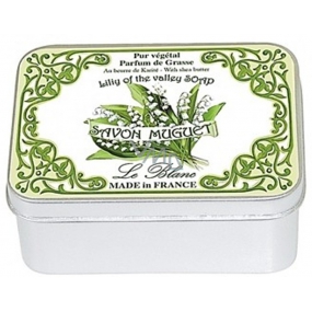 Le blanc Muguet - Lily of the valley natural solid soap in a box of 100 g