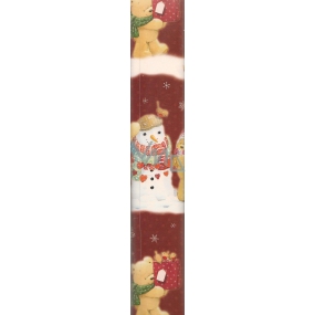 Ditipo Gift wrapping paper 70 x 200 cm Christmas red Bears, snowman