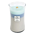 WoodWick Trilogy Woven Comforts - Warm Comfort scented candle with wooden wick and lid glass large 609.5 g