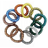 Hair elastic spiral 1 piece different colours