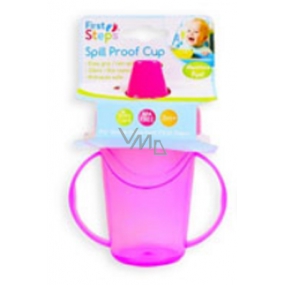 First Steps Mug with two handles pink 236 ml