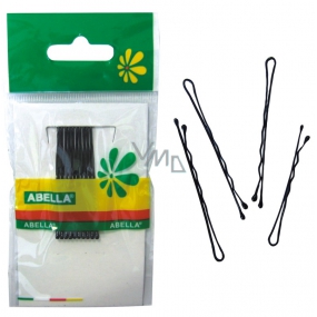 Abella Hairpin black large 7 cm 10 pieces