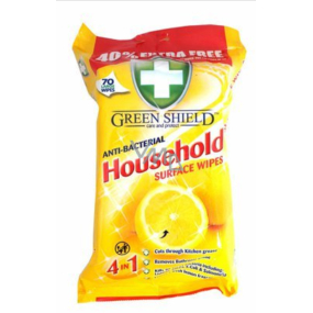 Green Shield 4in1 Cleaning antibacterial wet cleaning wipes 70 pieces