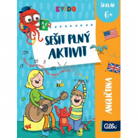 Albi Kvído English workbook full of activities recommended age 6+