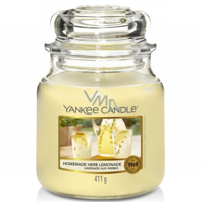 Yankee Candle Homemade Herb Lemonade - Homemade Herbal Lemonade Scented Candle Classic Medium Glass 411 g