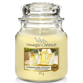 Yankee Candle Homemade Herb Lemonade - Homemade Herbal Lemonade Scented Candle Classic Medium Glass 411 g