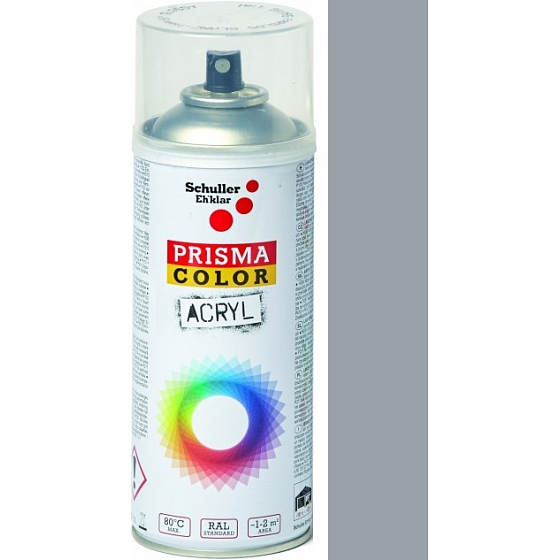 Schuller Eh klar Prisma Color Lacquer Acrylic Spray 91343 Grey Aluminum 400 ml