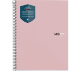 Miquelrius Antiviral Lined Notebook A5 Sand 80 Sheets 90 g, Antibacterial Material
