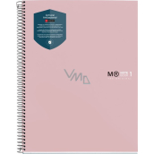 Miquelrius Antiviral Lined Notebook A5 Sand 80 Sheets 90 g, Antibacterial Material