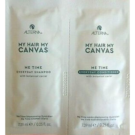 Alterna My Hair My Canvas Me Time Everyday shampoo and conditioner for hair shine 2 x 7.39 ml, duopack