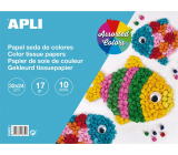 Apli Tissue paper Mix of colours 32 x 24 cm, pad of 10 sheets