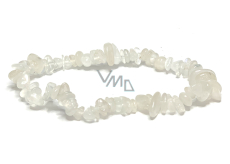 Moonstone bracelet elastic chopped natural stone, 19 cm, stone of destiny
