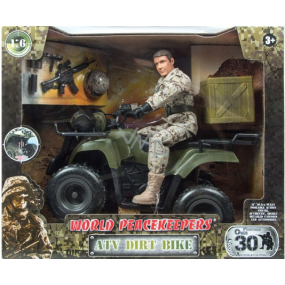 EP Line Peacekeepers action figure with quad bike 30,5 cm, recommended age 3+
