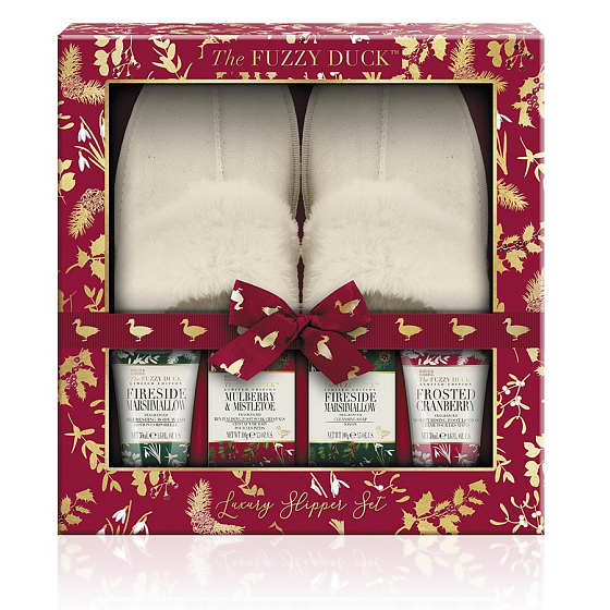 Baylis & Harding Winter Kingdom toilet soap 100 g + foot bath salt 100 g + foot wash 50 ml + foot cream 50 ml + slippers, cosmetic set for women