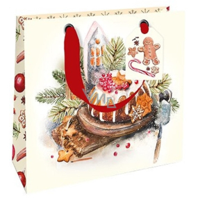 Nekupto Gift paper bag luxury 18 x 16 cm Christmas cake