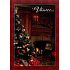 Albi Playful Christmas envelope card Christmas tree by the fireplace 14,8 x 21 cm