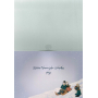 Albi Playing Christmas envelope card Children in the village sledging 14,8 x 21 cm