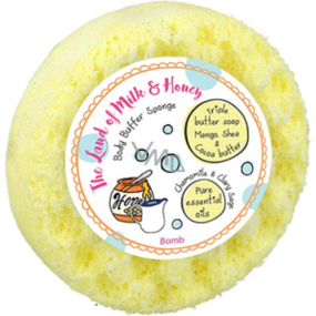 Bomb Cosmetics The Land of Milk & Honey - Milk & Honey natural shower massage sponge with fragrance 200 g