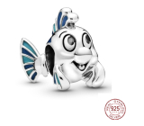 Sterling silver 925 Disney The Little Mermaid - Flounder fish, bead for bracelet